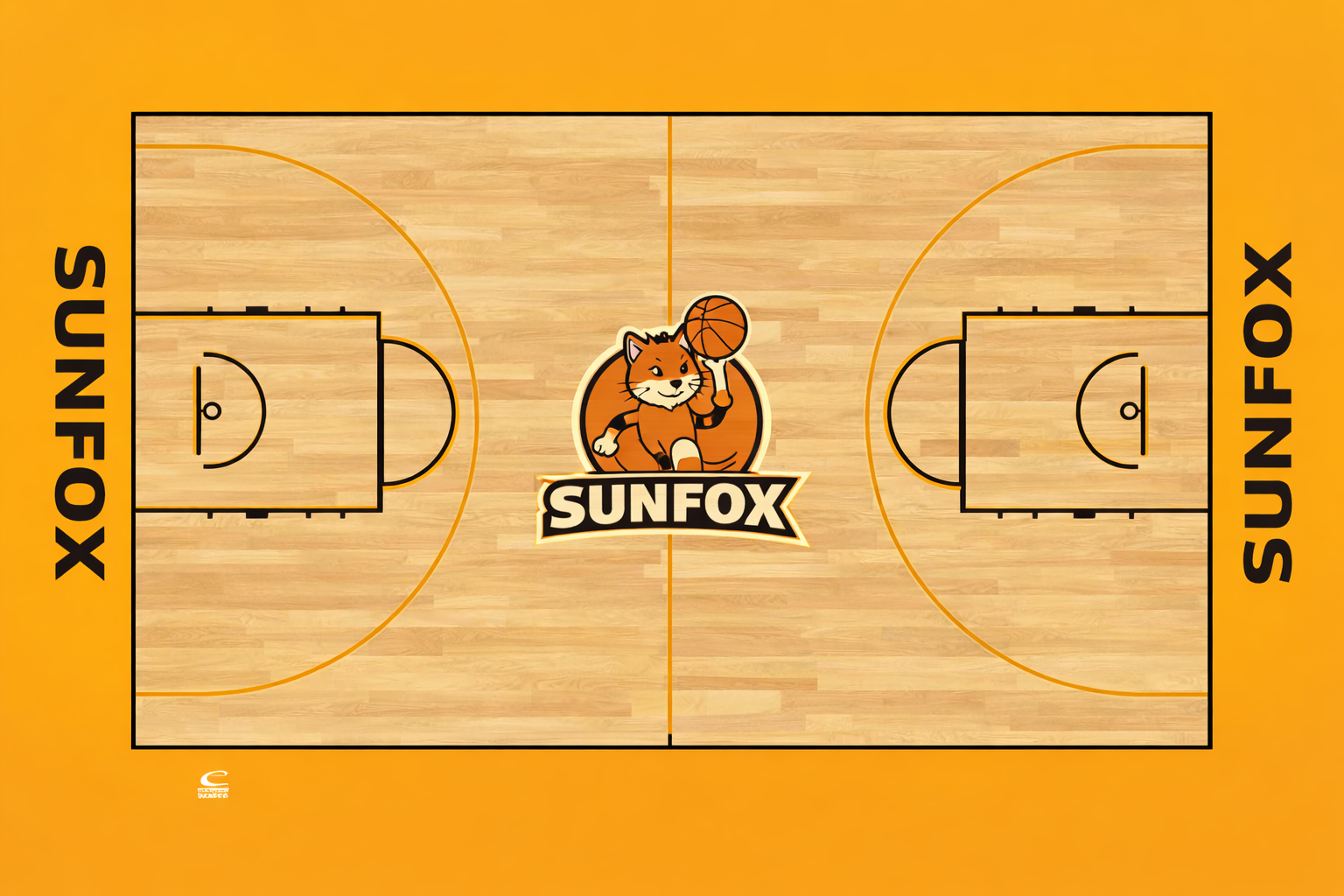 標準顏色分區(qū)運動球場效果圖